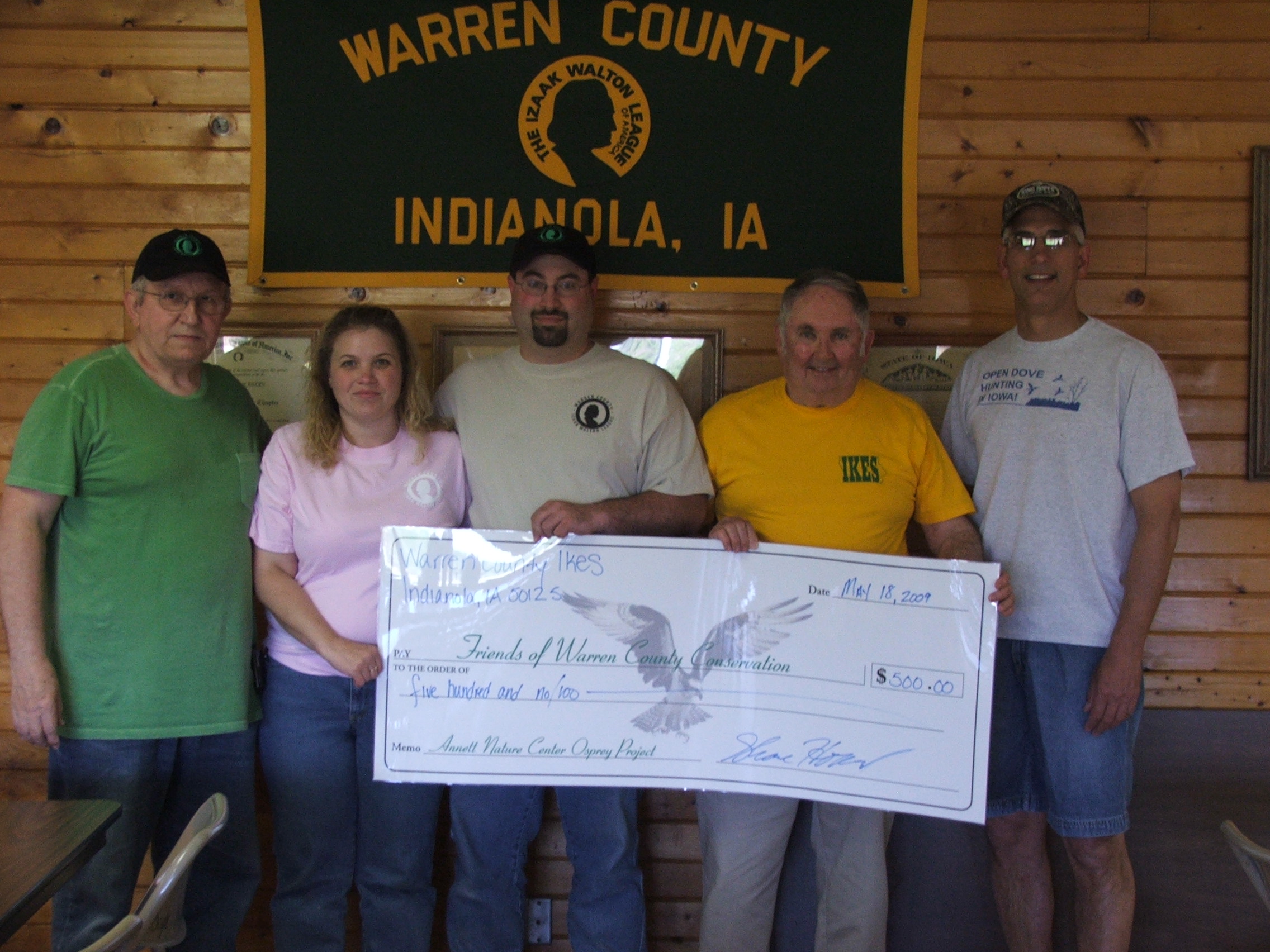 $500 Osprey Donation